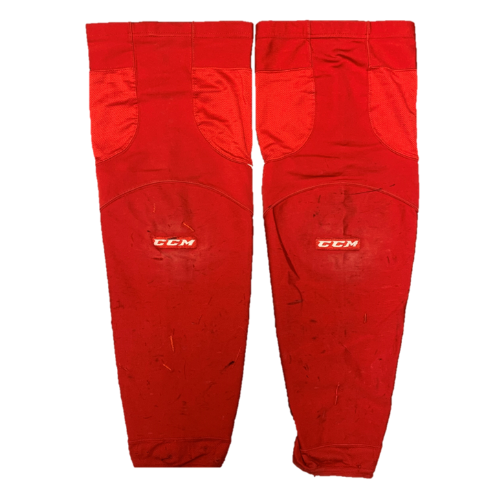 OHL - Chaussettes de hockey CCM d'occasion (rouge/blanc)